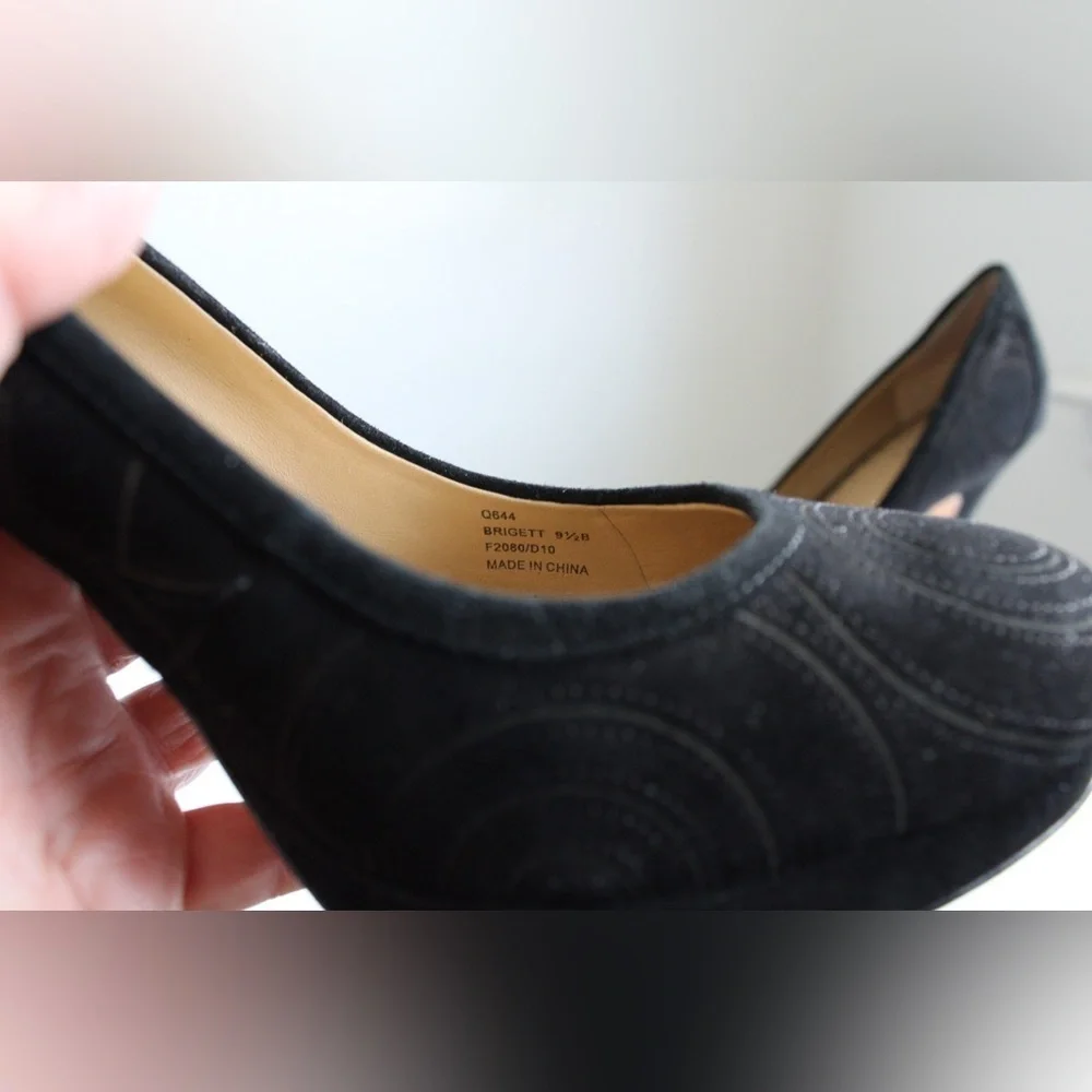 COACH Brigett Pumps Signature C Stylish Black High Heel Women’s Pumps Size 9.5 - Picture 4 of 11
